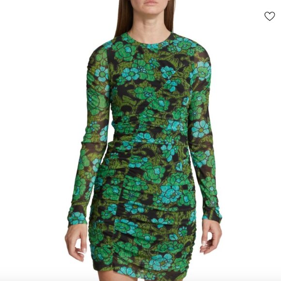 RACHEL COMEY Gant Floral Ruched Mini Dress XS - Picture 2 of 6